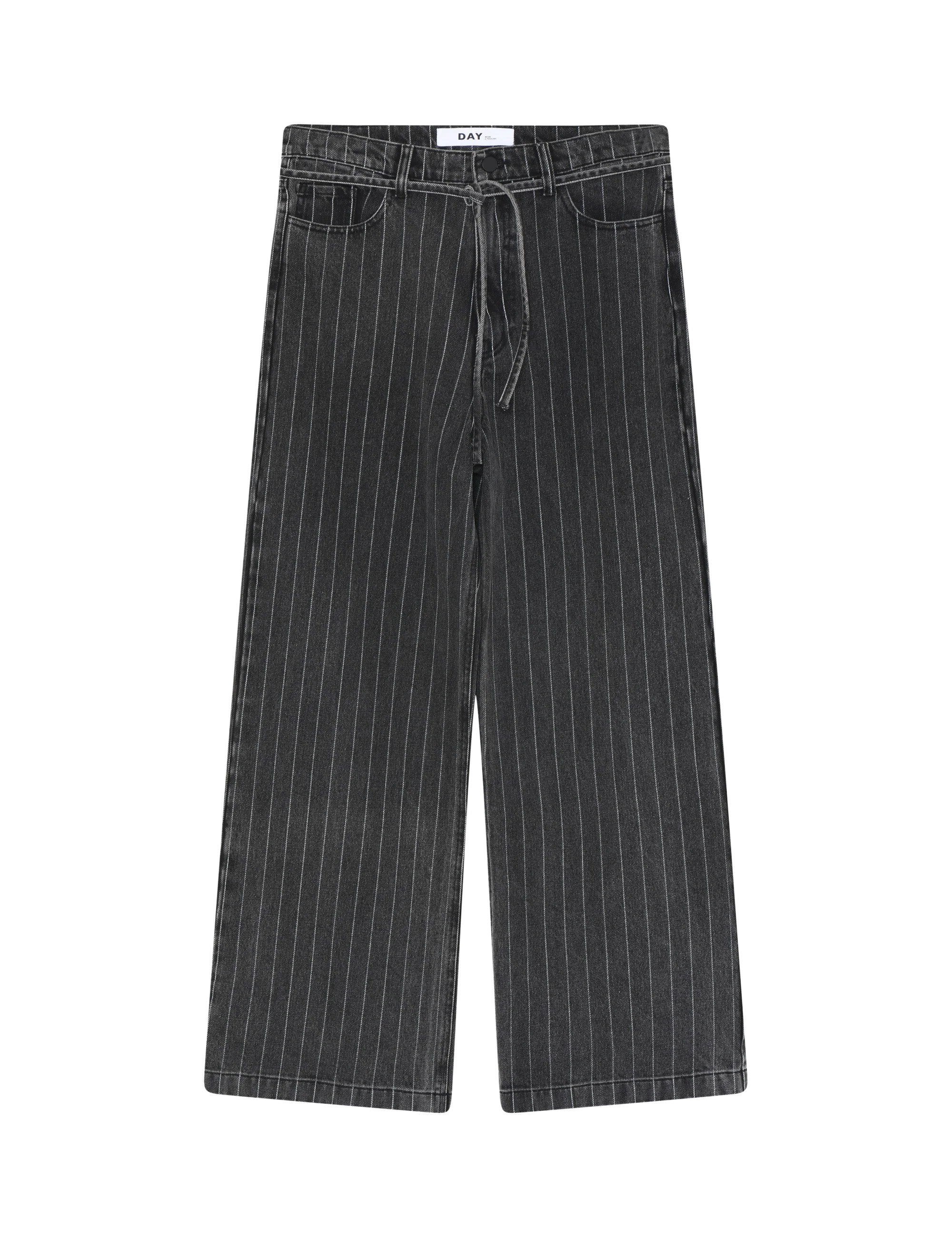 DAY Birger et Mikkelsen  Elijah Denim Stripe wide leg jeans - sort