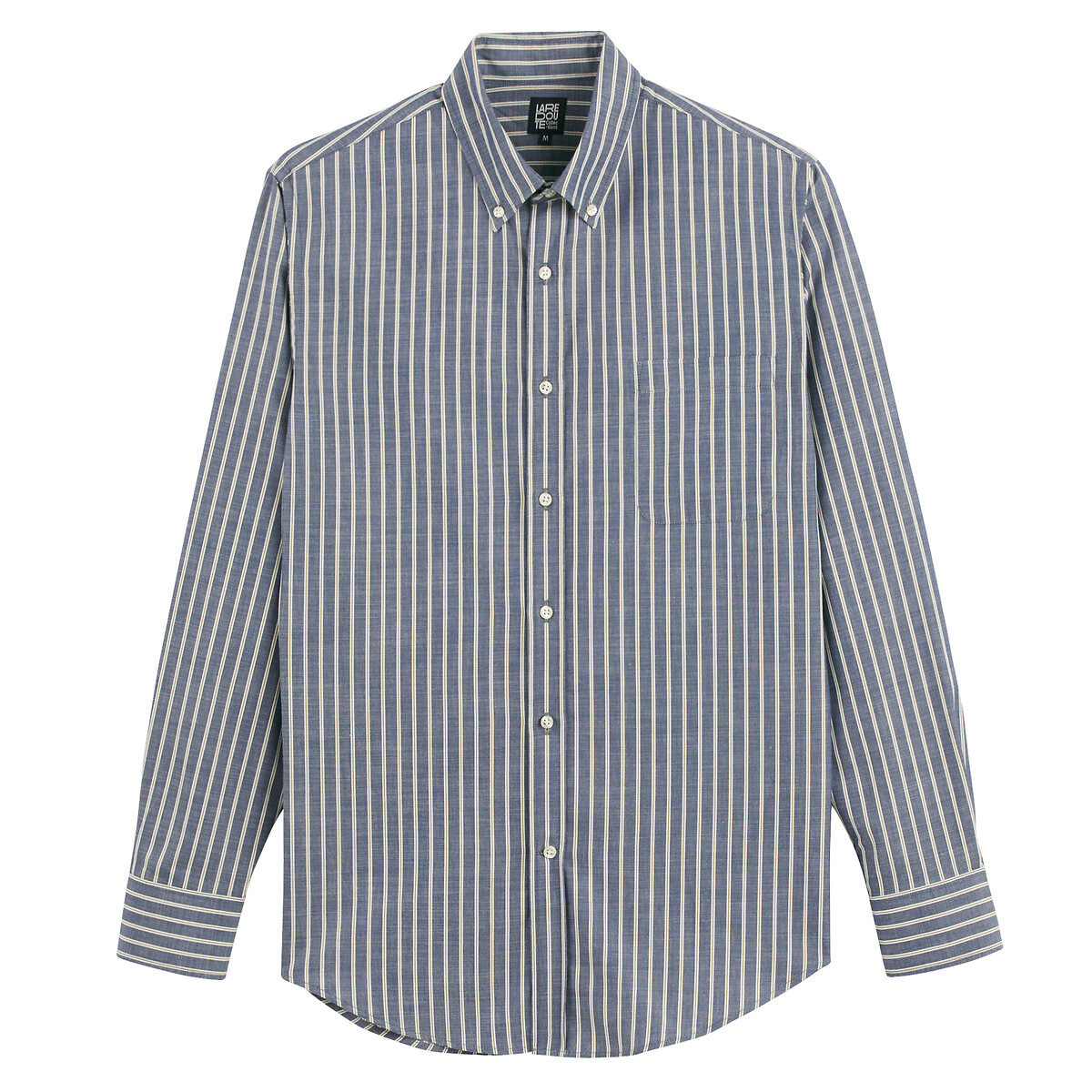 COLEÇÃO LA REDOUTE<br>Camisa reta listrada com gola americana