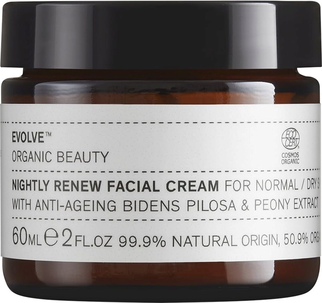 Evolve Organic Beauty  Nightly Renew Facial Cream, 60 ml