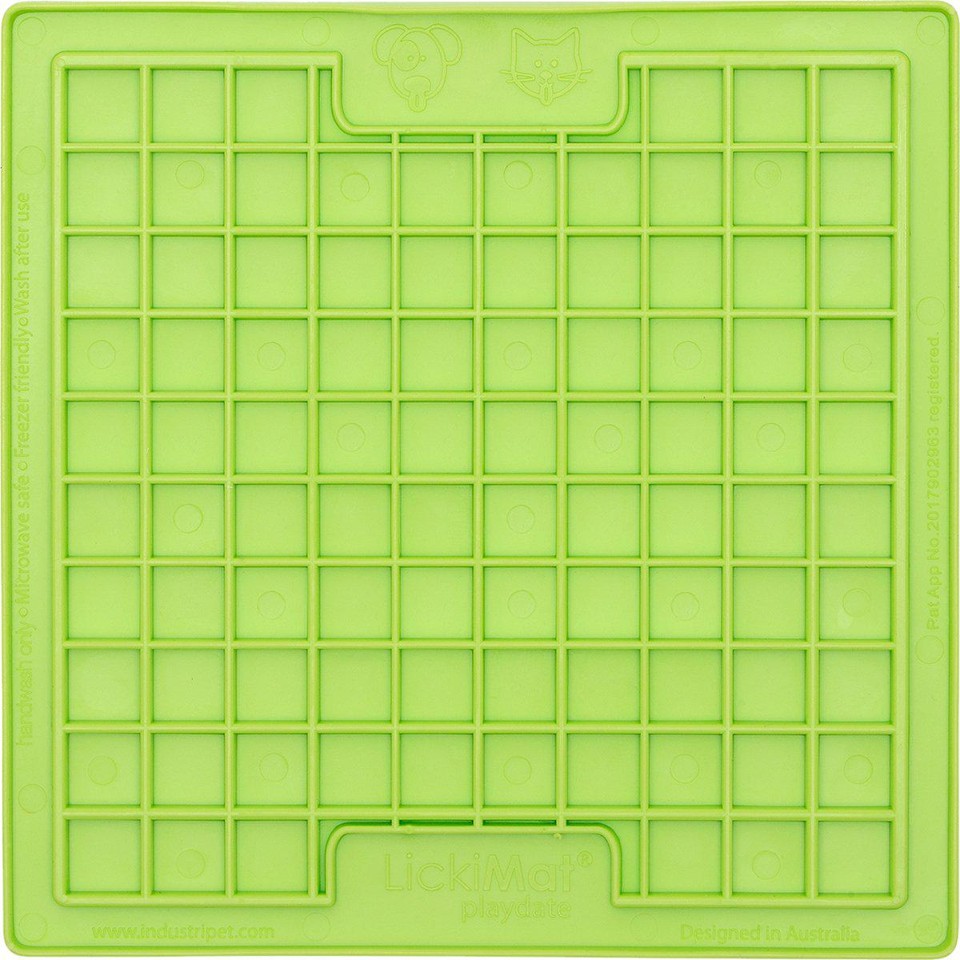 LICKI MAT - Slikkemåtte Playdate Green 20X20Cm