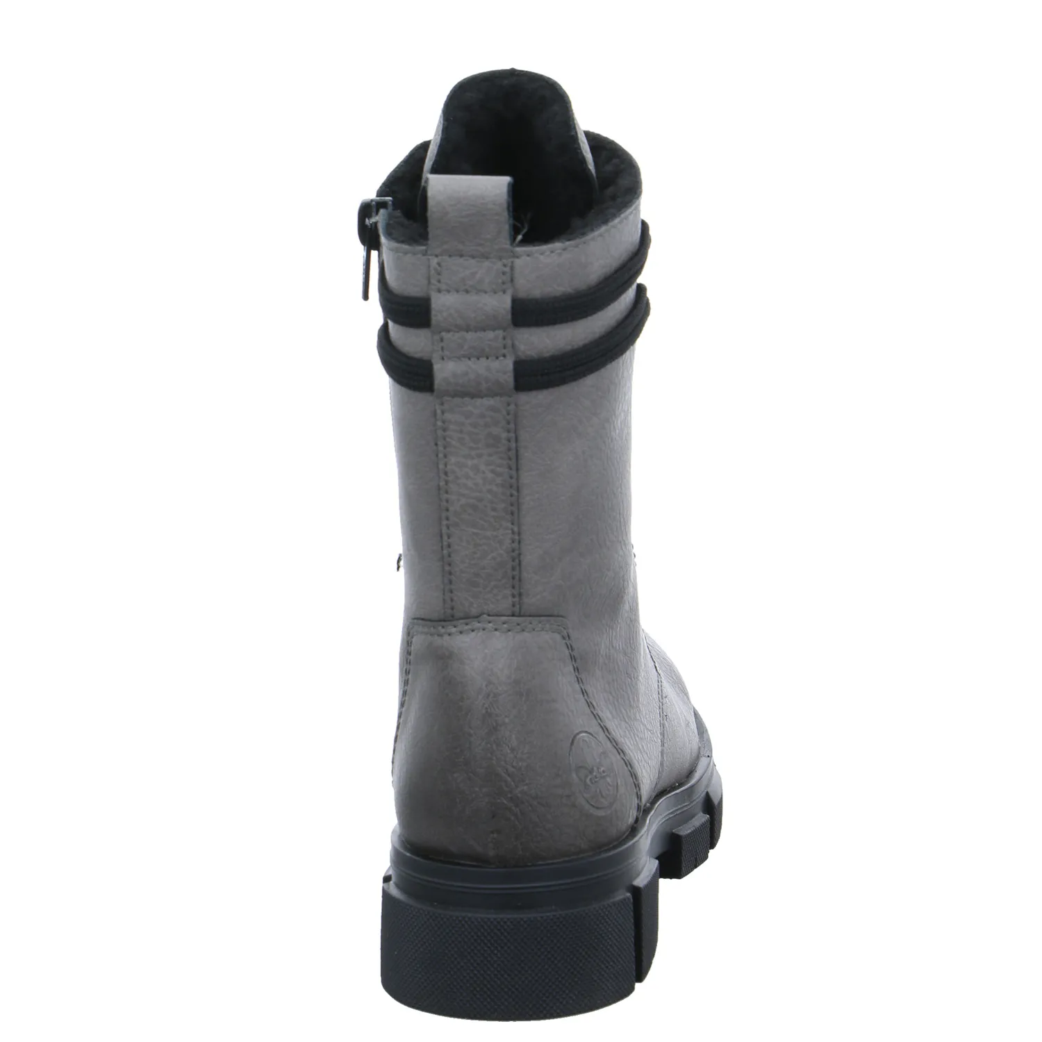 RIEKER Boot Grau Lederimitat