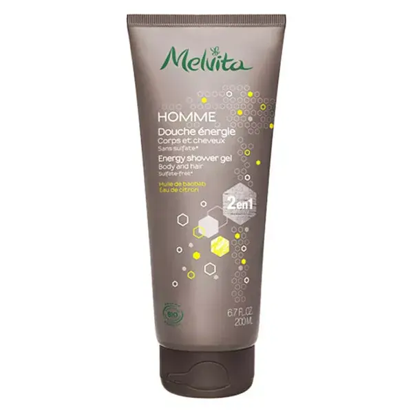 Shampoo de Banho Energizante Orgânico Melvita Men 200ml