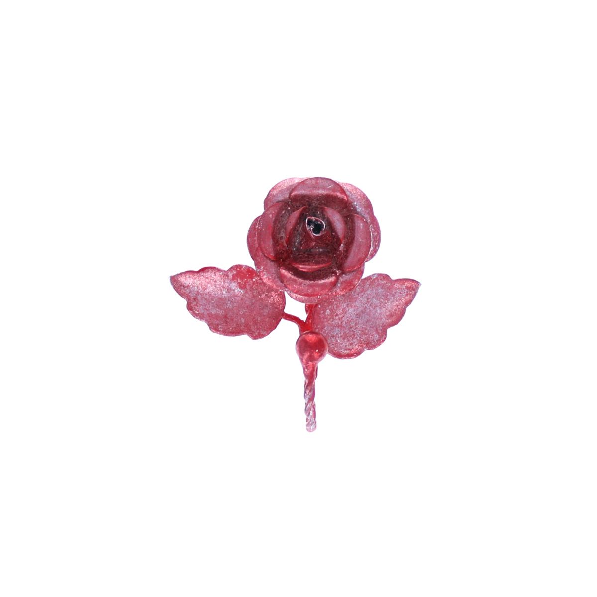 Patère fleur rose irisé Atelier jasmin