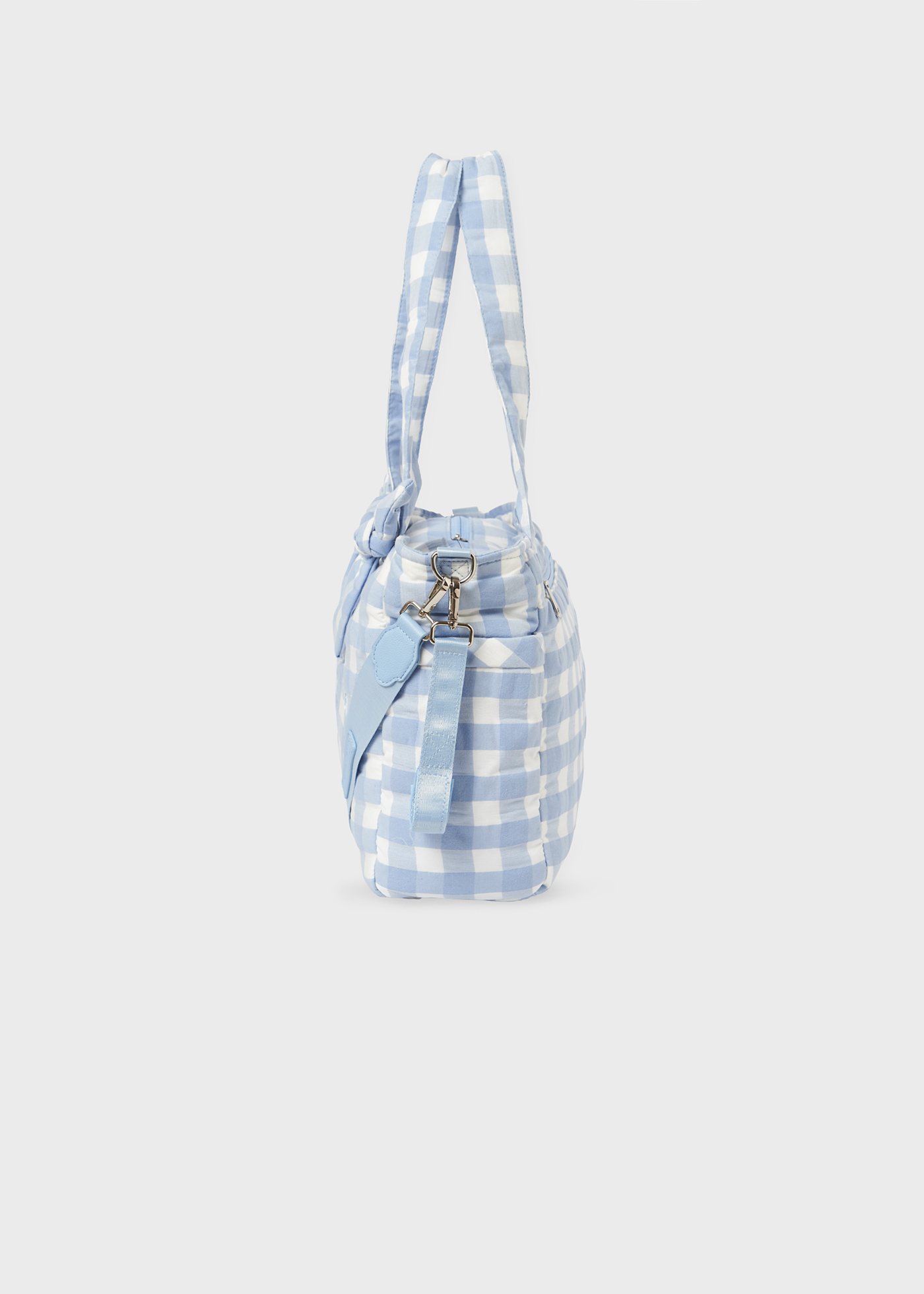 bolsa de bebê xadrez vichy