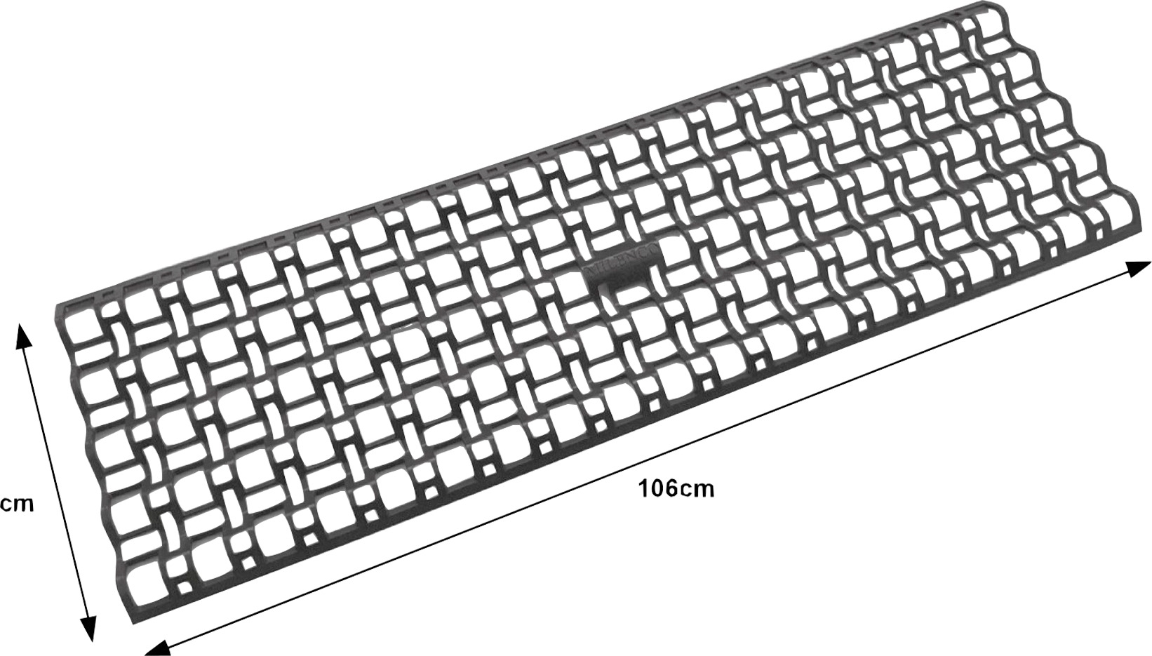 Milenco Gripmatte mit Gitterprofil 106 x 33 cm 2 Stück