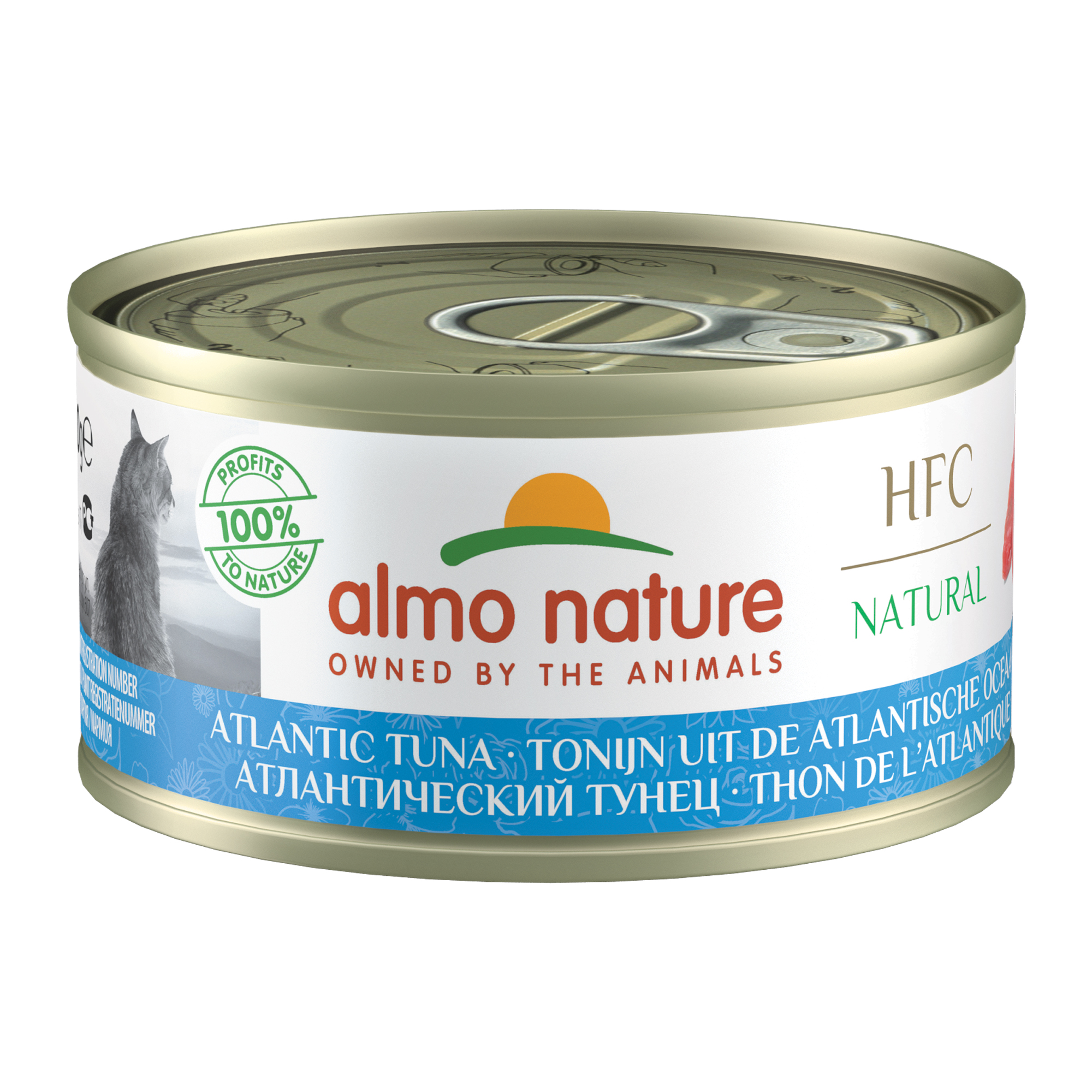 Almo Nature HFC 70 Natural Kattenvoer - Blik - Atlantische Tonijn