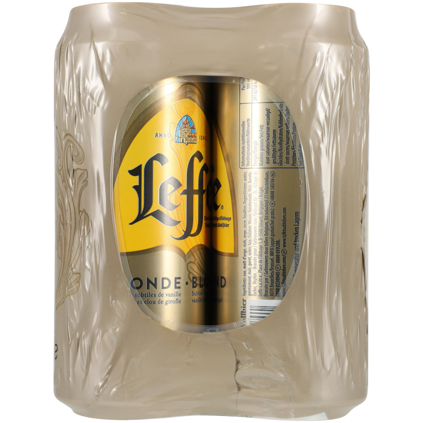 Leffe Bier Blonde Dose 4x50cl -200cl