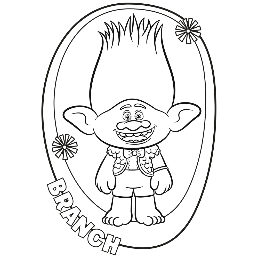 Trolls Band Together Jumbo Malbuch