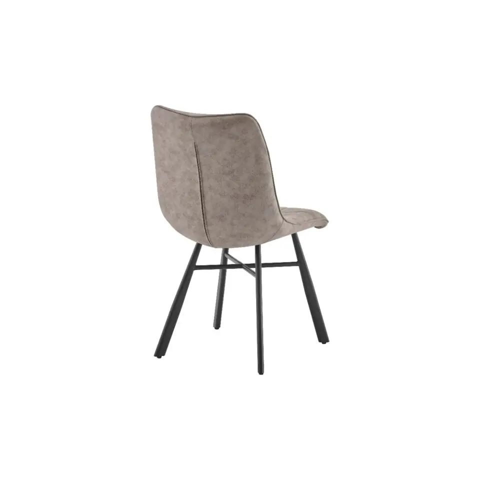 Dexx - Eetkamerstoelen set van 4 - Taupe - Microvezel