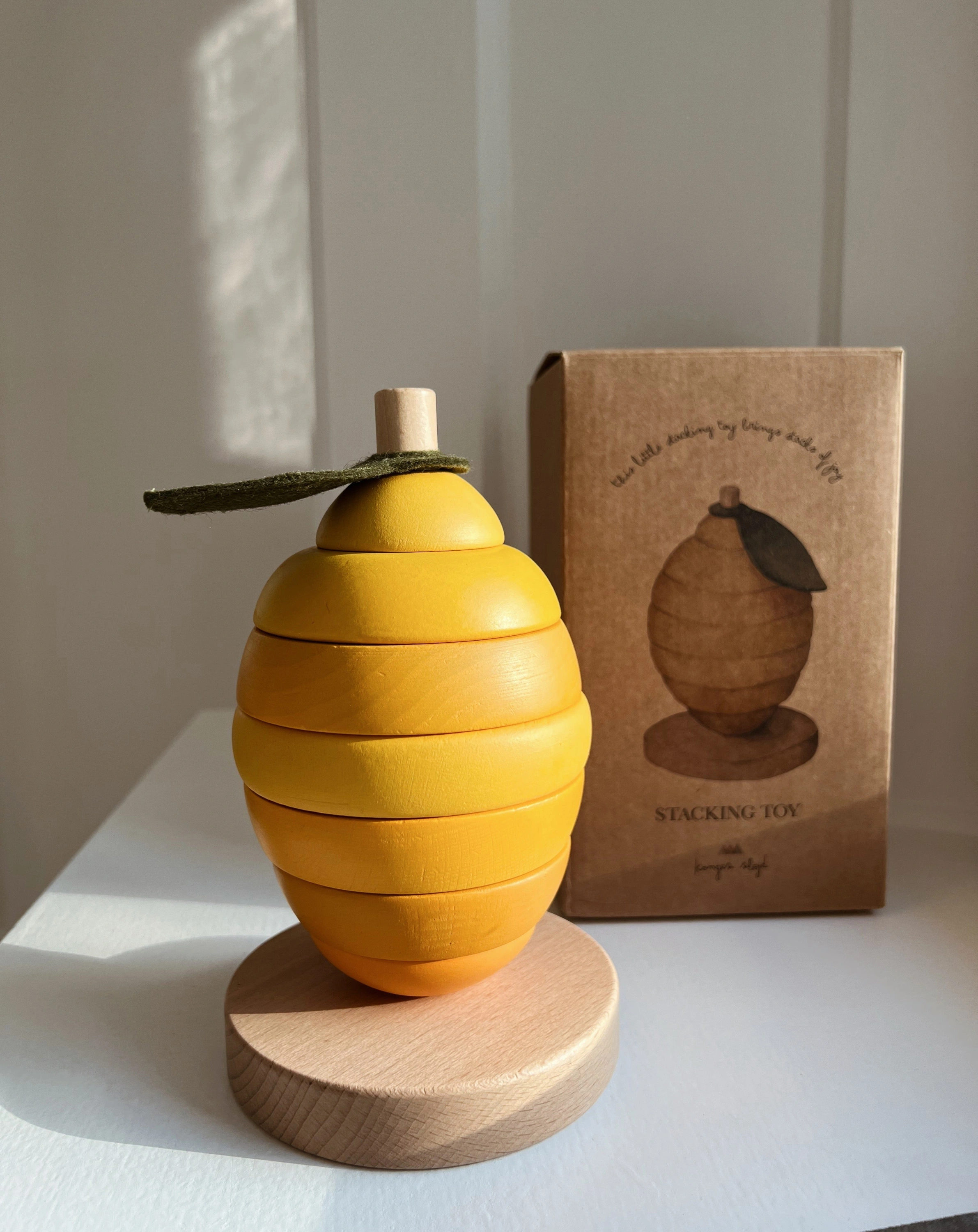 Holz-Stapelspielzeug LEMON (20cm) 9-teilig