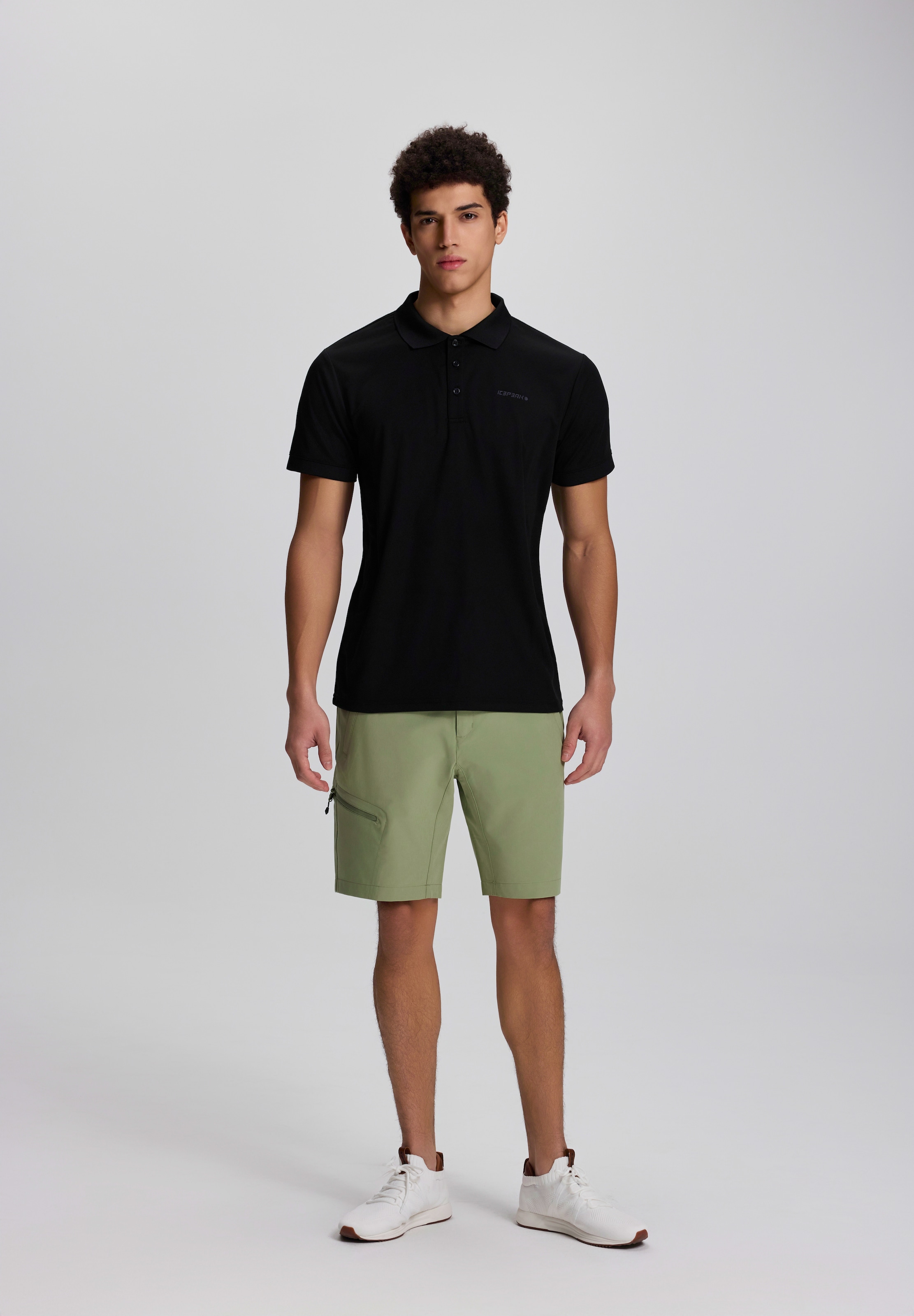 Icepeak Poloshirt »H POLOSHIRT BELLMONT« sportlicher Schnitt, Polokragen mit Knopfleiste