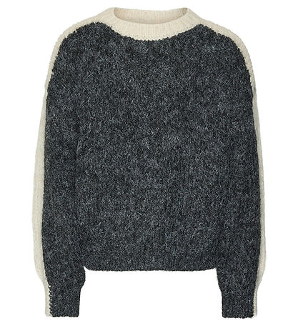 Vero Moda Girl Bluse - Strick - VmCordelia - Dark Grey Melange/B