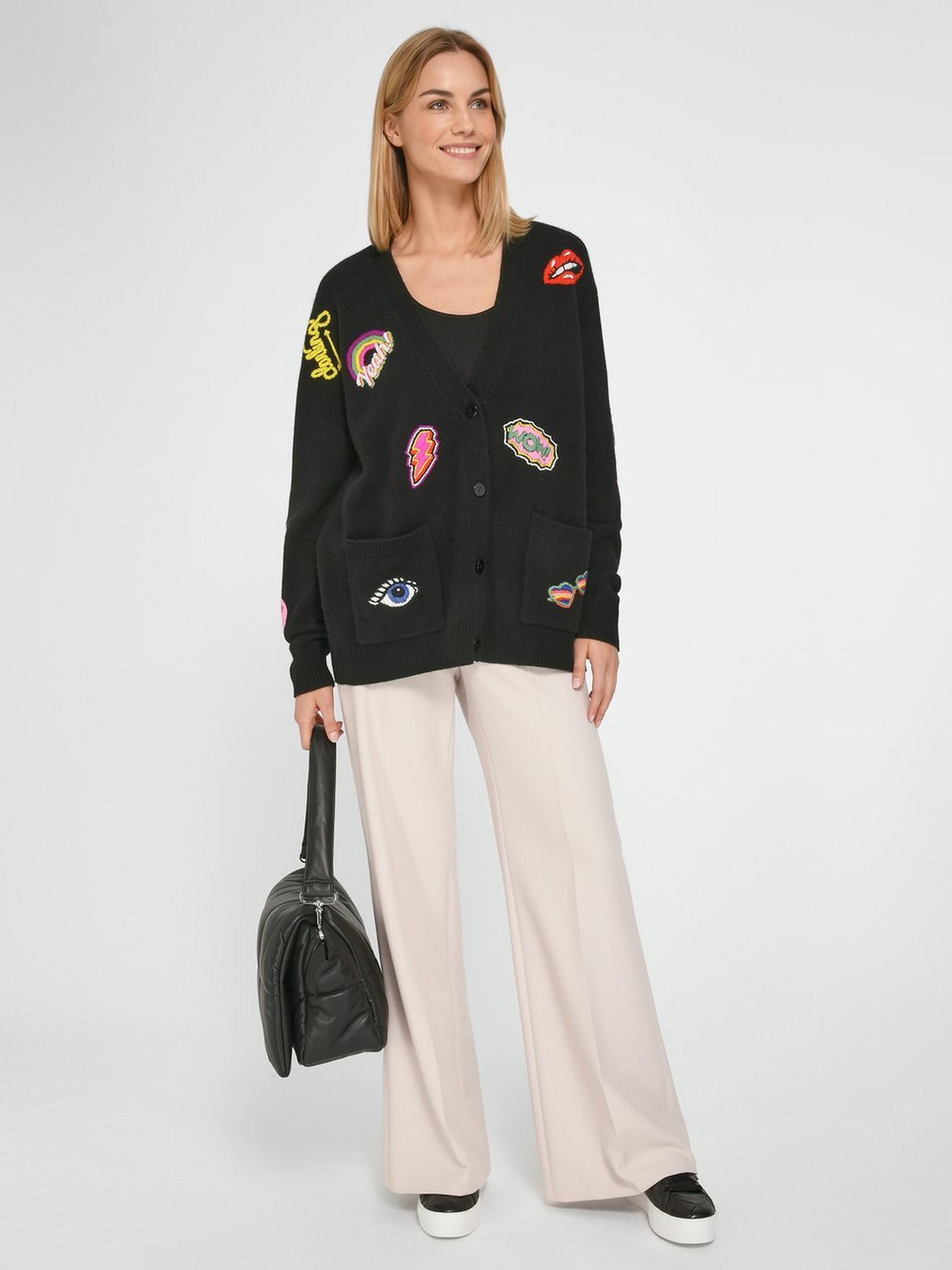 Strickjacke aus 100% Premium-­Kaschmir