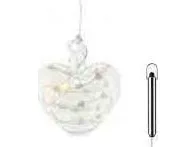 Sirius Home Sweet Christmas Heart, Dekorativ lysfigur, Transparent, Glas, 5 pære(r ), LED, Batteri