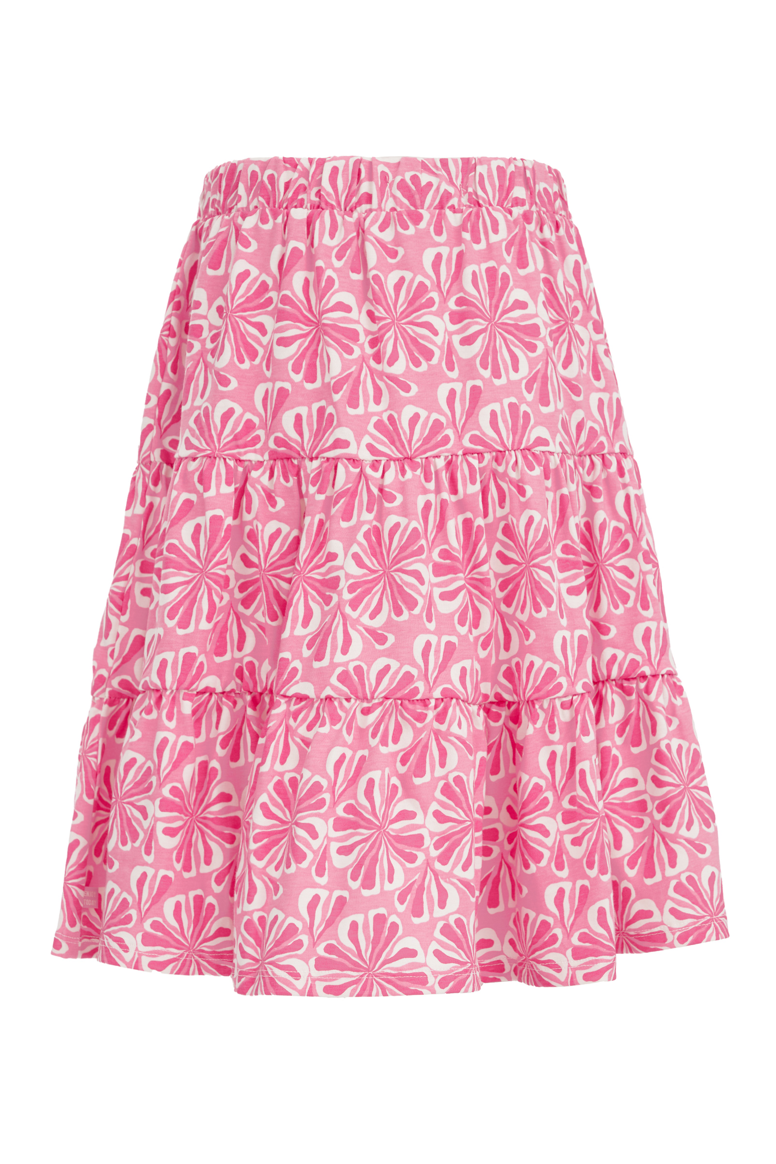 Meisjes rok met dessin WE Fashion Felroze