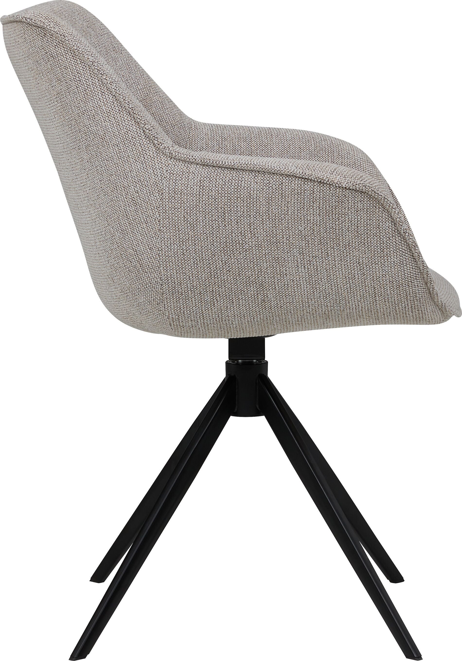 LUINO Stuhl - Beige / B: 68.0 cm x T: 62.0 cm x H: 82.5 cm