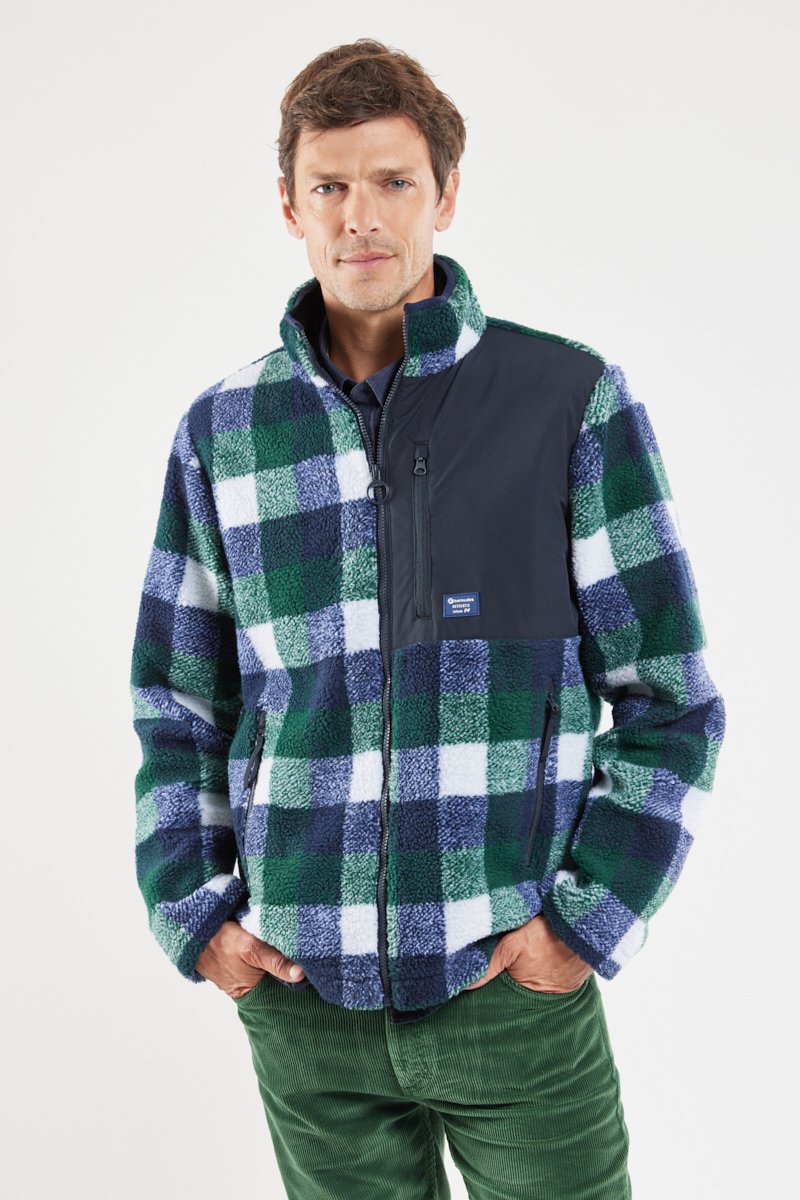 Veste polaire à carreaux PRIMERO