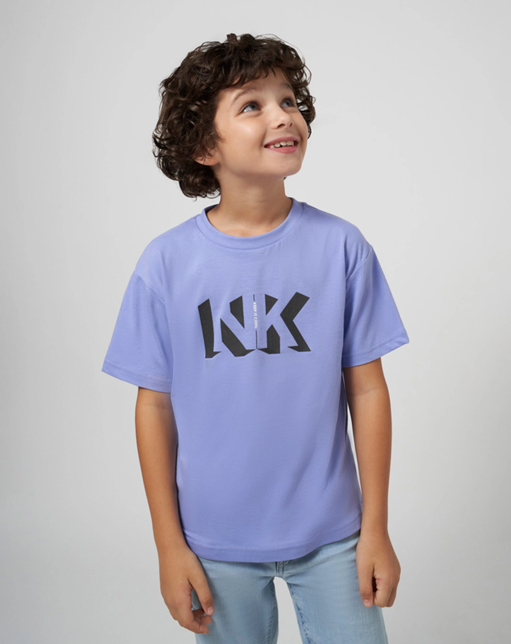 T-Shirt BASIC NK in lila