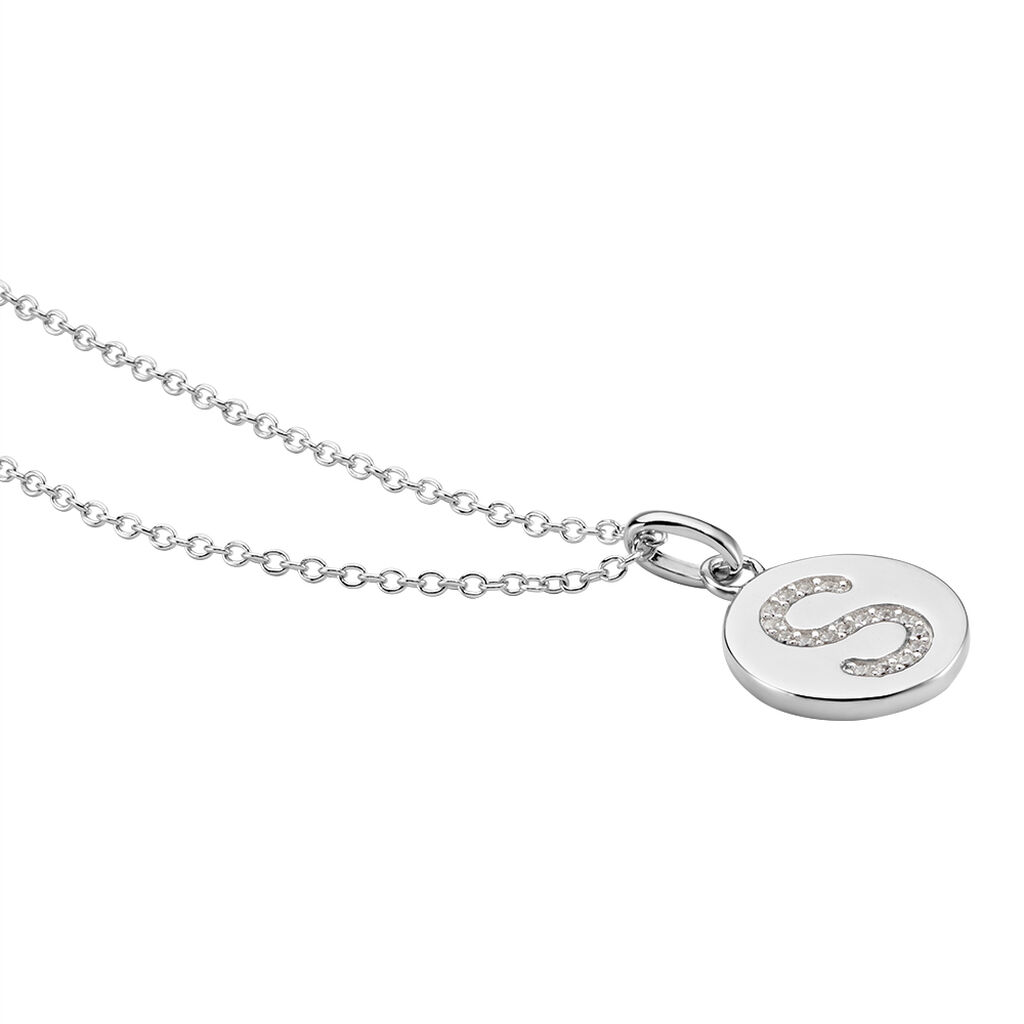 Collier Argent Eugenien Oxydes De Zirconium
