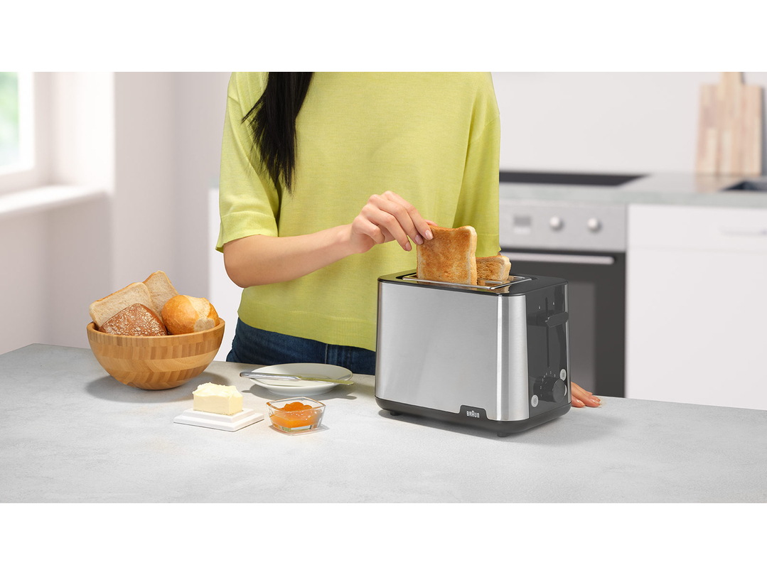 TORRADEIRA 2 FENDAS BRAUN HT1510BK INOX 900W