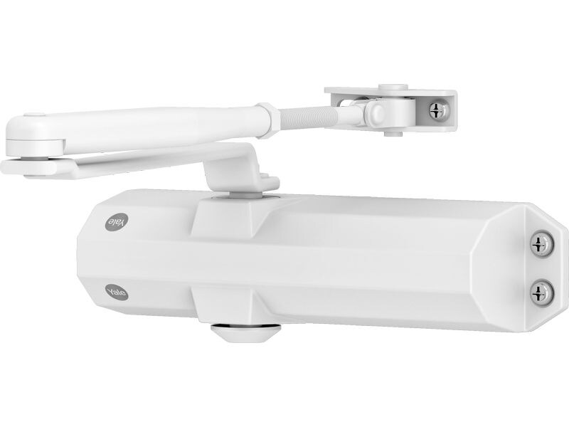 Yale Türschliesser mit Standardarm, Serie 4500 Weiss Türschliesser mit normalem Arm
