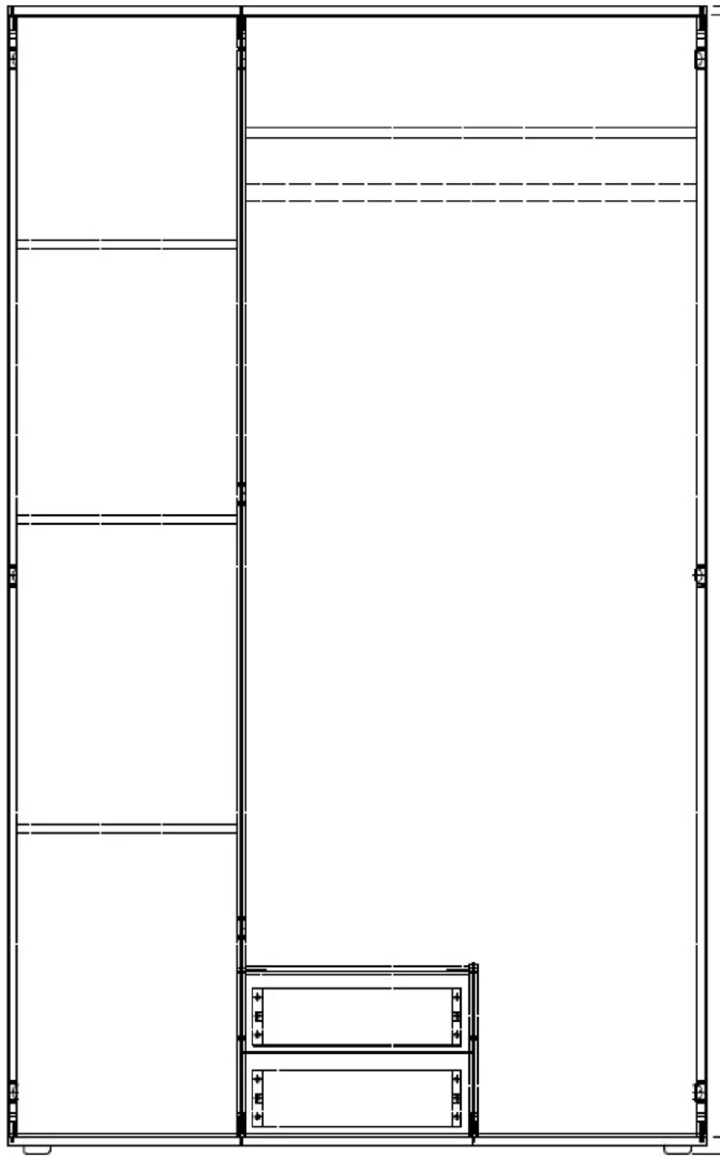 Kleiderschrank Chicago 120 x 197 cm