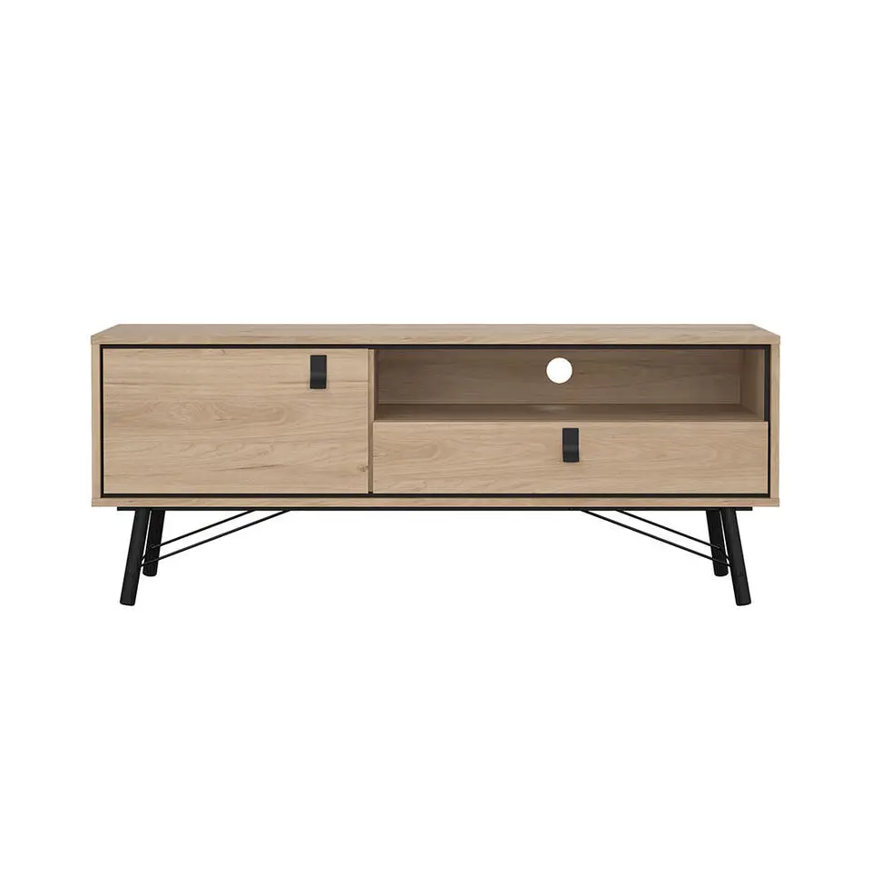 Hioshop Ry TV-meubel 1 deur 1 lade eikdecor