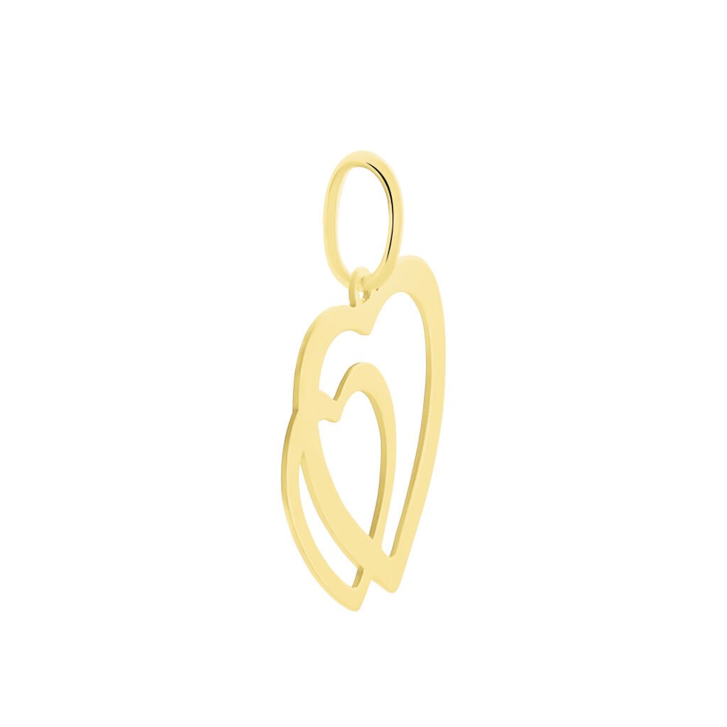 Pendentif Eudocie Coeurs Lisses Or Jaune