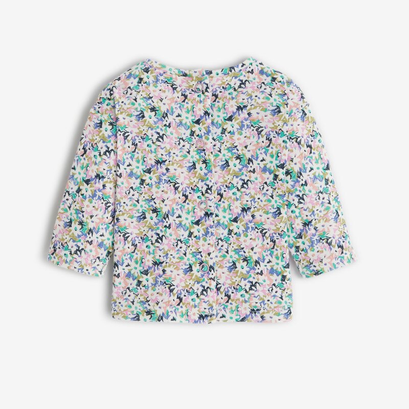 T-shirt bébé fille semis fleuris blanc Catimini Blanc