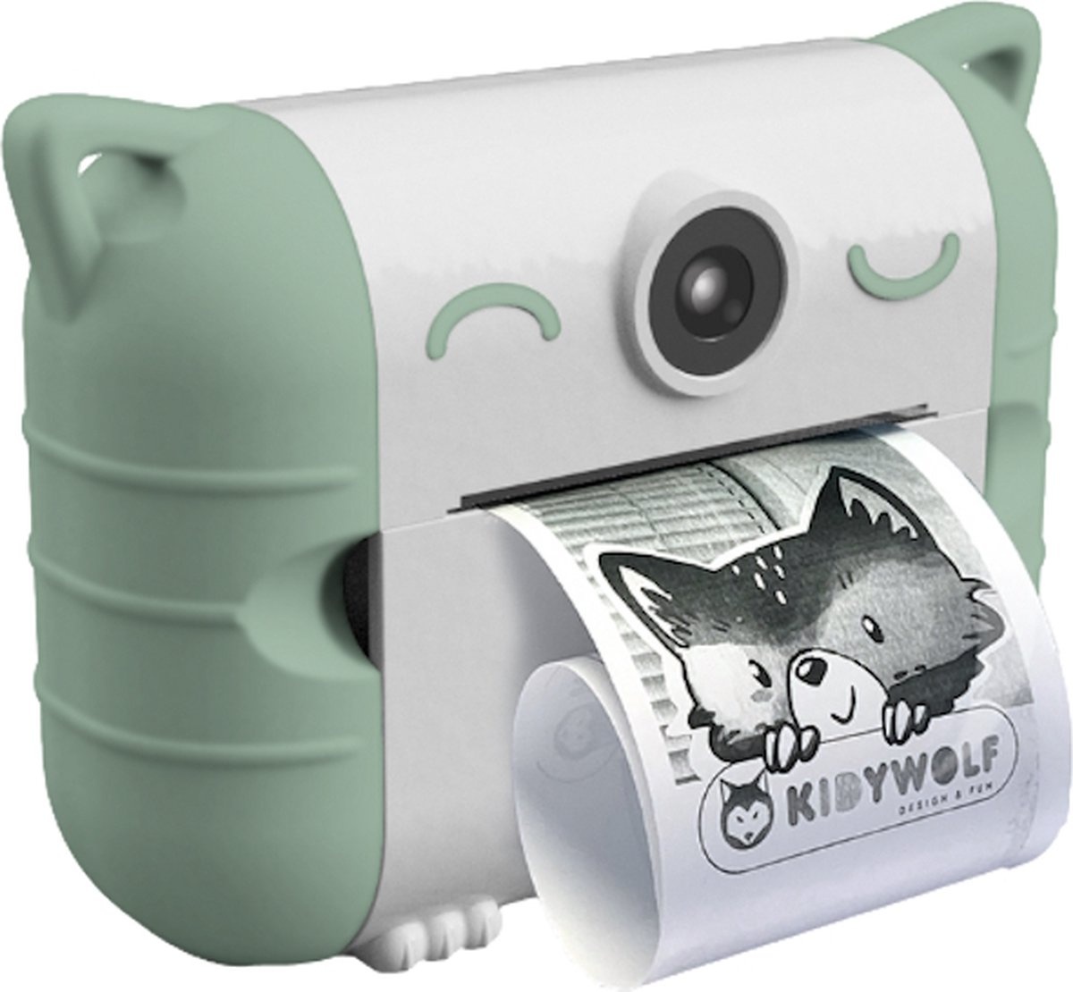 KidyWolf Kidywolf KidyPrint Fototoestel met thermische printer Groen