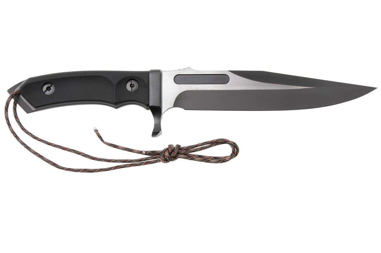 Rambo Last Blood 9416 Bowie Two Tone 3Cr13, Black Polymer Handle, vaststaand mes, Dietmar Pohl design