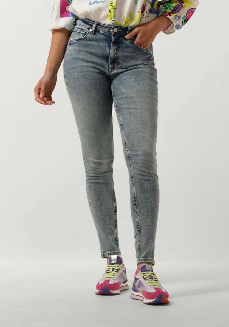 SCOTCH & SODA blauwe scotch & soda skinny jeans haut high rise skinny jeans