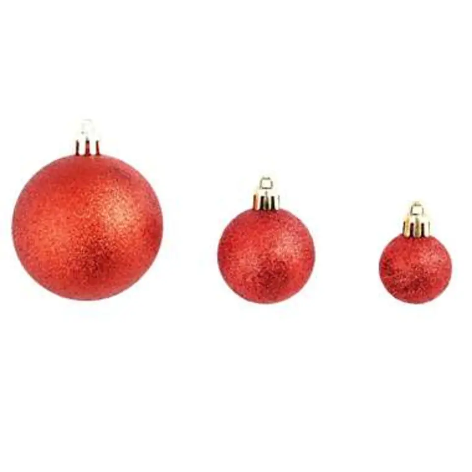 vidaXL - Kerstbal - Rood - Kunststof - 100 stuks
