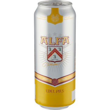 Alfa Edel Pils Premium Dutch Lager Blik 50 cl