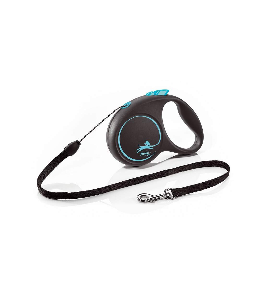 Flexi - Cordon rétractable pour chiens (Bleu / Noir) (5 m) - UTTL5366