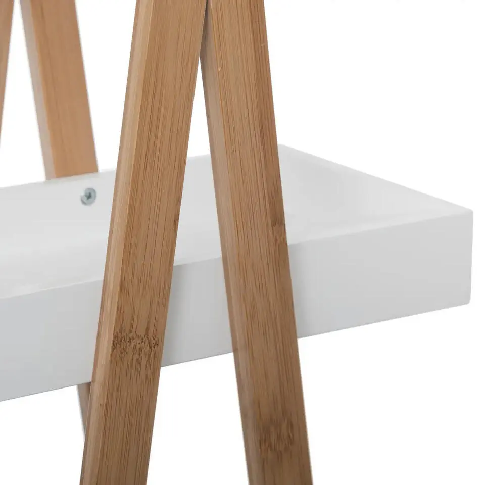 5Five Doucherekje/badkamerrekje - bamboe - 3 lagen - 30 x 18 x 82 cm