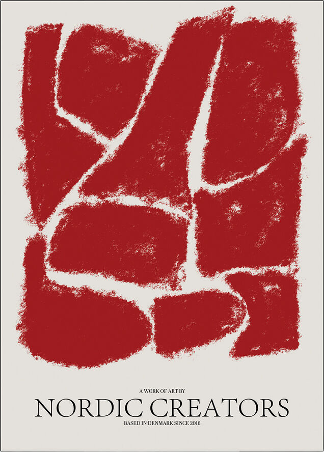 Poster & Frame Things Fall Apart - Red Flerfarvet