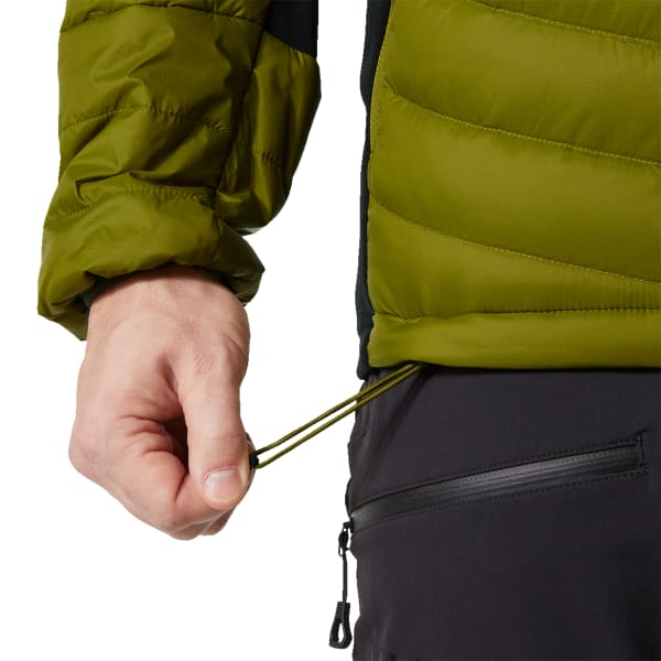 Doudoune ski HELLY HANSEN VERGLAS HOODED DOWN HYBRID INS OLIVE GREEN