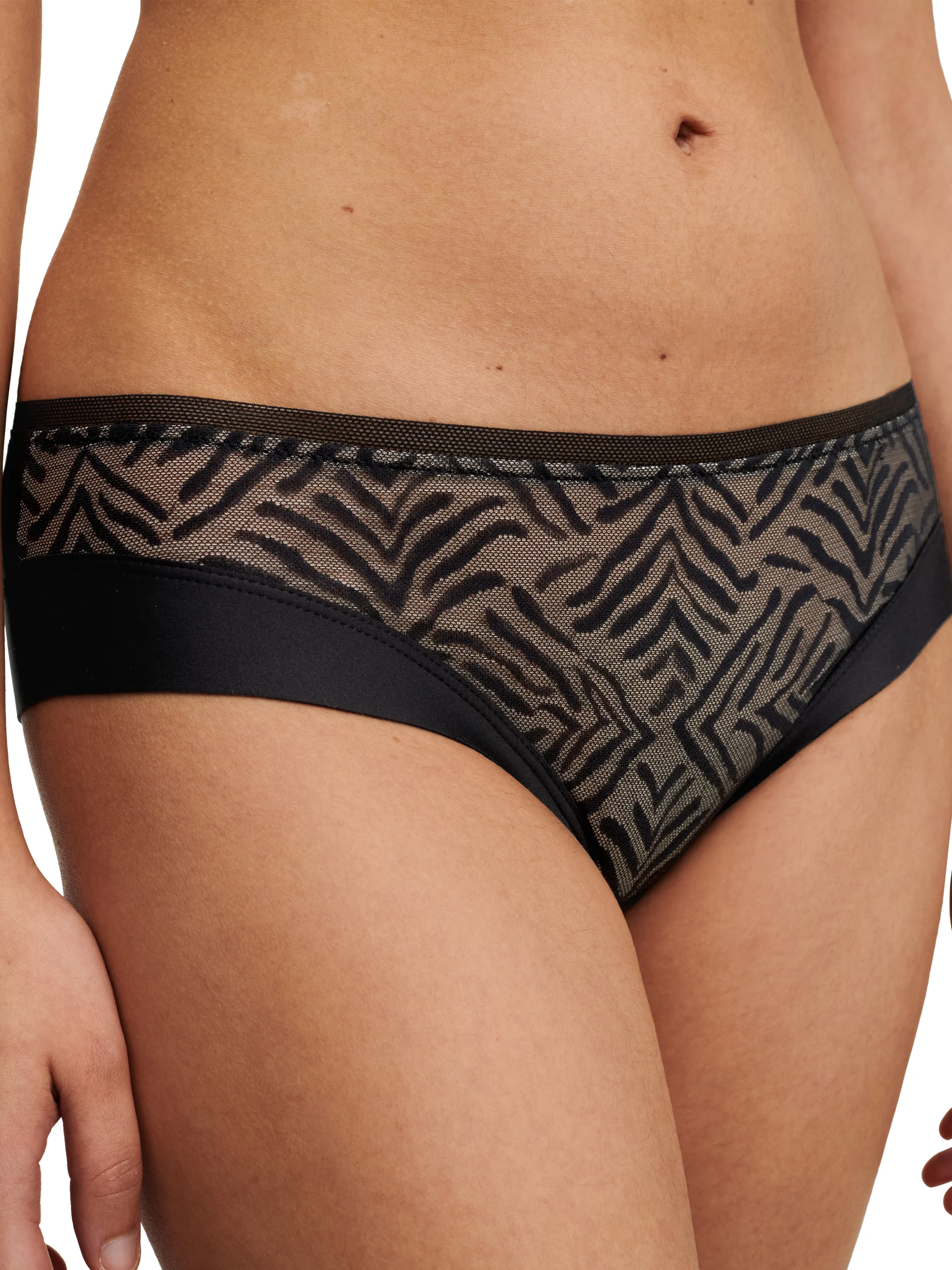 GRAPHIC ALLURE - Shorty en dentelle | Noir