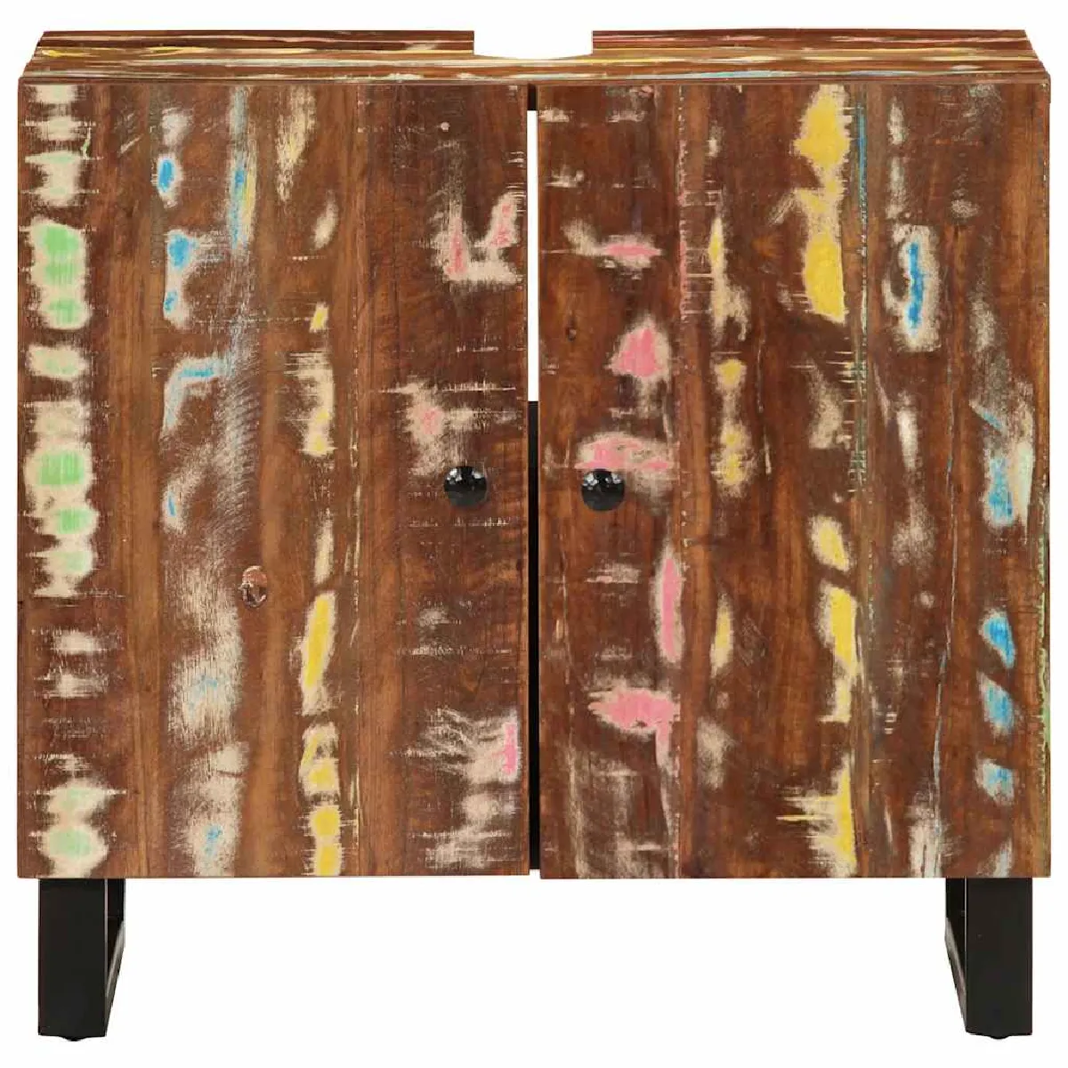 VidaXL Meuble d'évier 62x33x58 cm - Bois de récupération