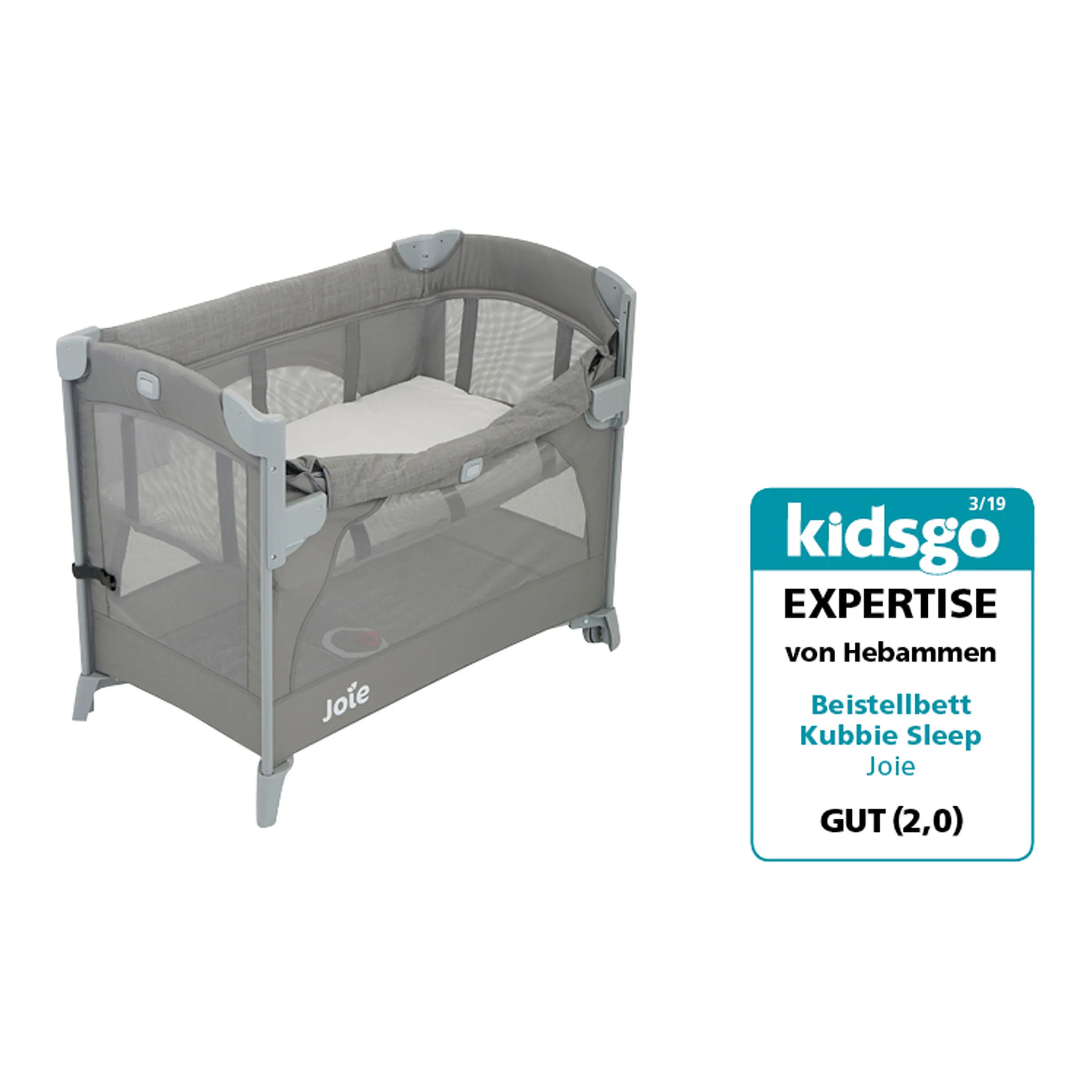 Joie Reisebett Kubbie Sleep foggy gray
