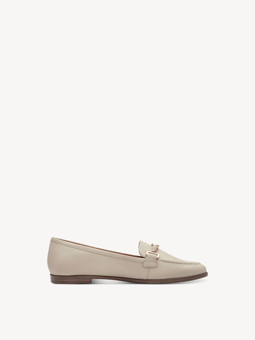 Leren Instappers - beige