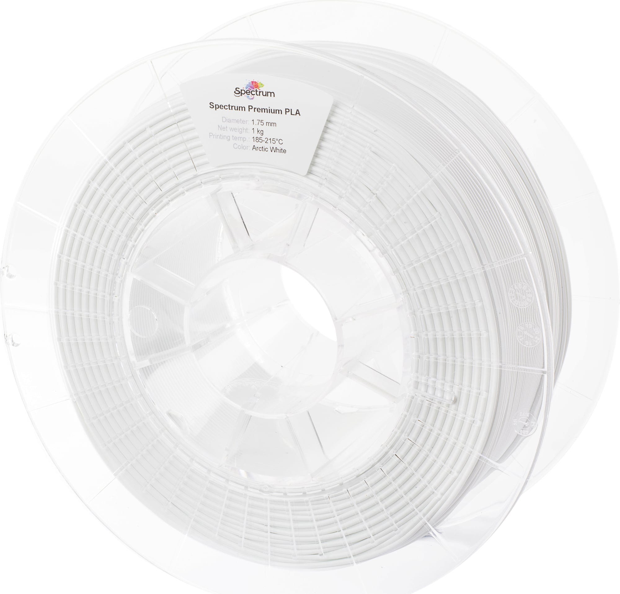 Spectrum  PLA Premium Arctic White, 1,75 mm / 1000 g    Verzugsfreies PLA in guter Qualität