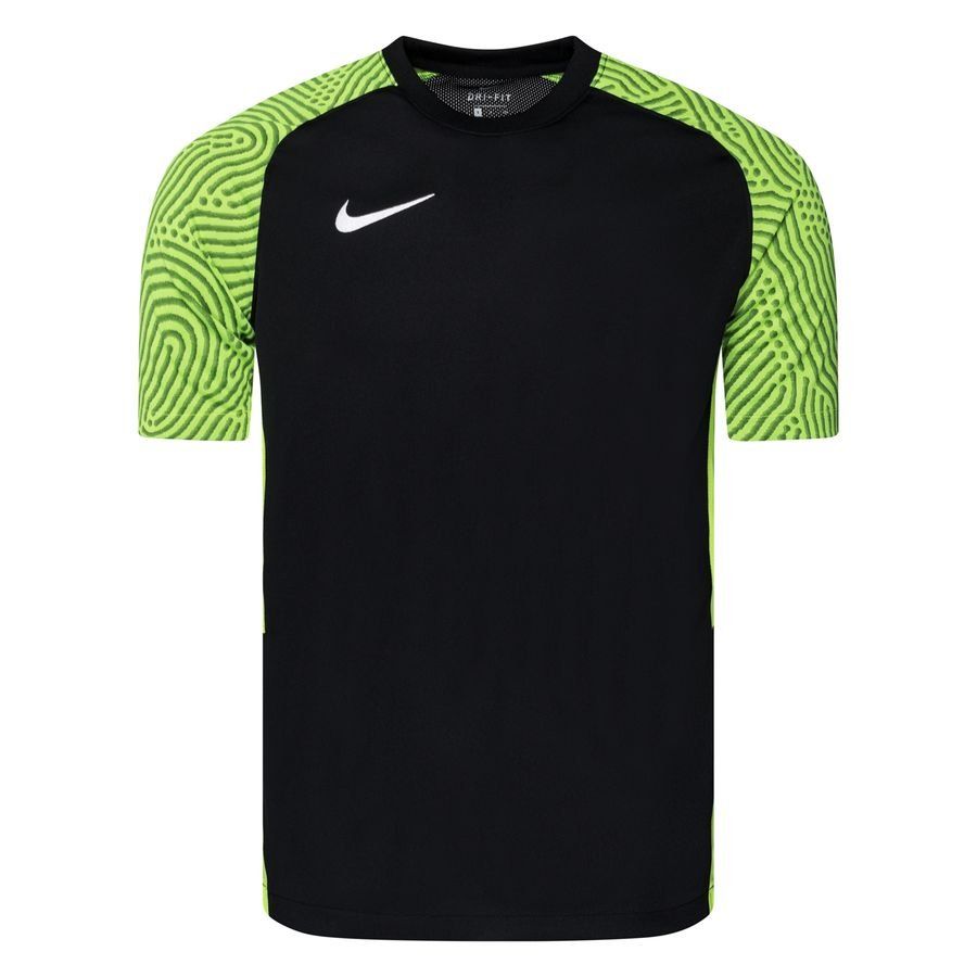 Nike Maillot DF Strike II - Noir/Jaune Fluo/Blanc Enfant