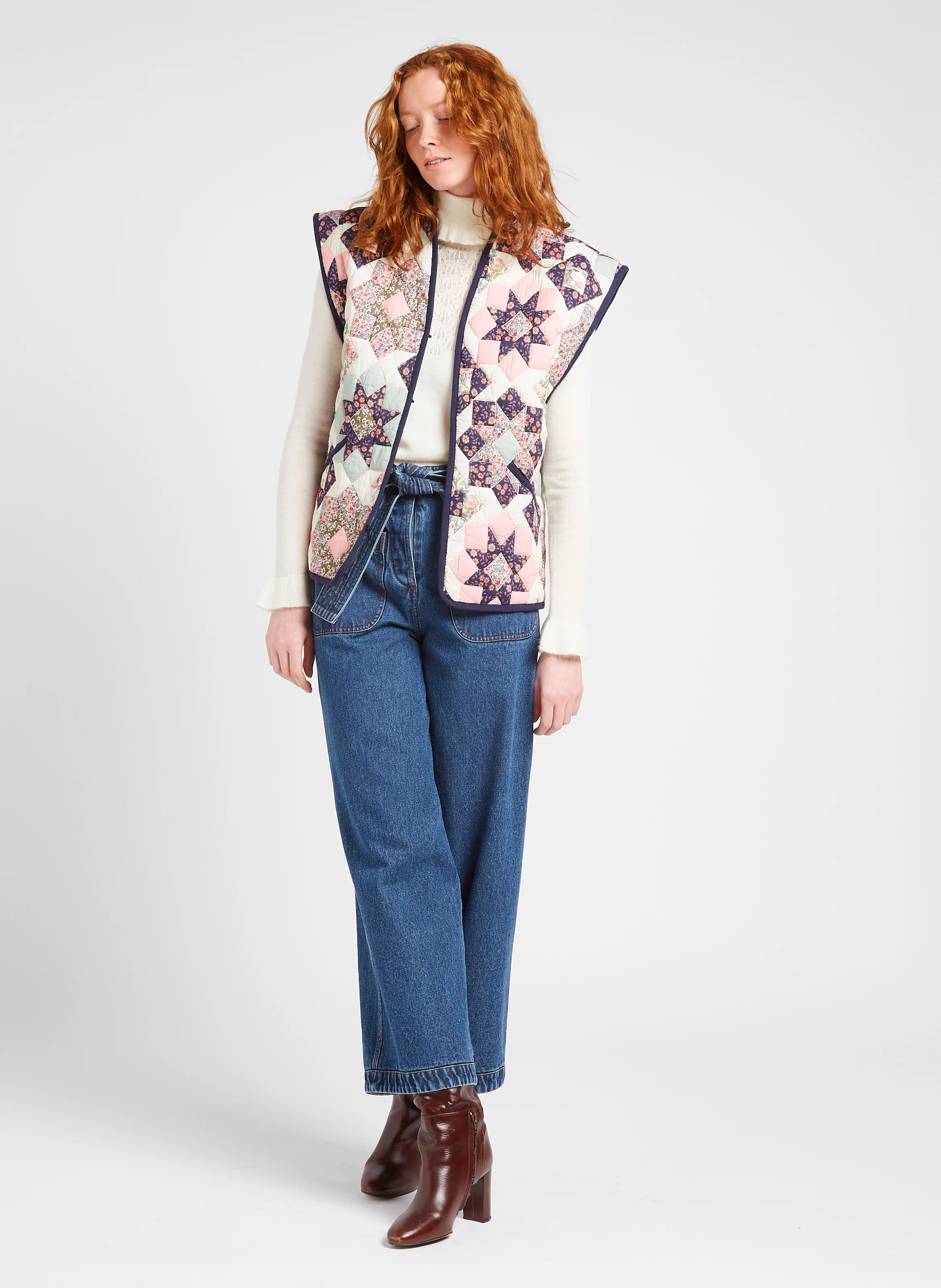 NELIANA - Veste patchwork en coton | Multicolore