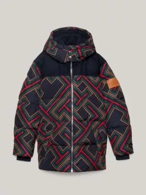 Casaco Tommy x Pendleton New York Stripe TH Monogram Puffer