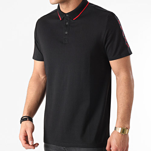 Polo Manches Courtes A Bandes M91P71-R7PU0 Noir