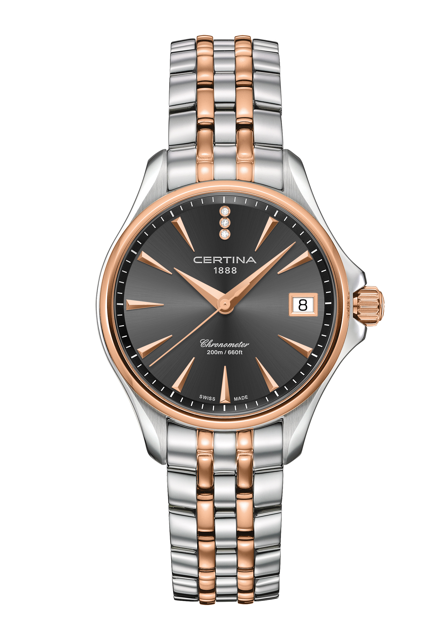 Certina DS Action Lady Damenuhr Anthrazit