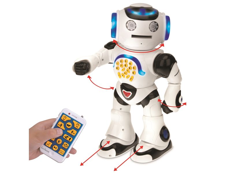 Lexibook Powerman Roboter -DE- Interaktiver Roboter zum Spielen und Lernen mit Fernbedienung