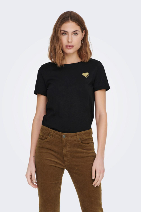 Only zwarte dames t-shirt